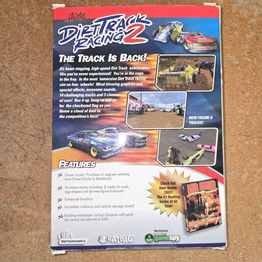 NEW PC Dirt Track Racing 2 Video Game RARE With Box